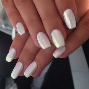 Rainbow Holographic Nail Design