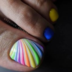 Colorful Toe Nail Designs