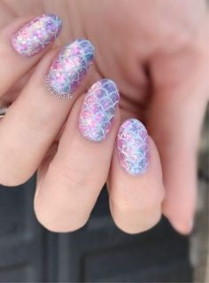 Colorful Mermaid Nail Art Design