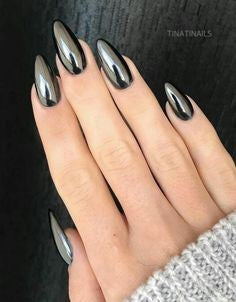 Black Chrome Nails