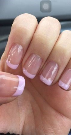 Gel French Tip Nail Design