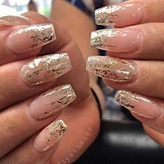 Gold Sequins Nail Designs