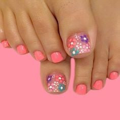 Spring Flower Toe Nail Designs