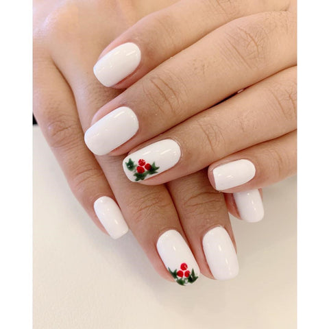 This Mistletoe Christmas Nail Design