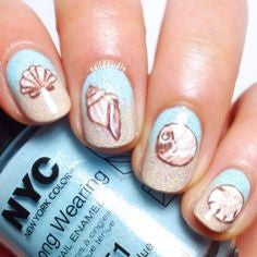 Cute Seashell Nail Art Ideas