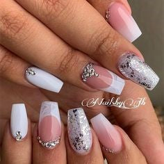 French Diamonds Nail Design