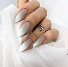 Matte Ombre nail design