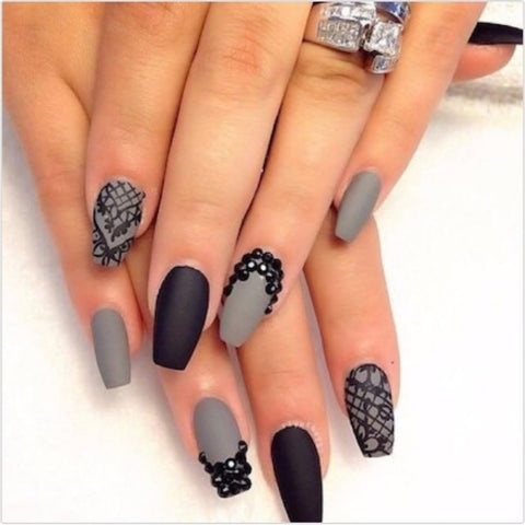 Gray and black both look great with a matte top coat
