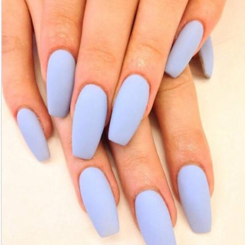 This plain polish looks so trendy with a matte top coat