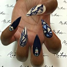 Artistic Aztec Nail Idea