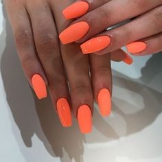 Orange Nail Art Idea