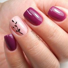 Newest Nail Designs-7 Purple nude nails