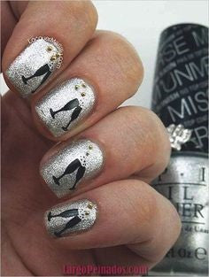 Cheers New Year Nail Design