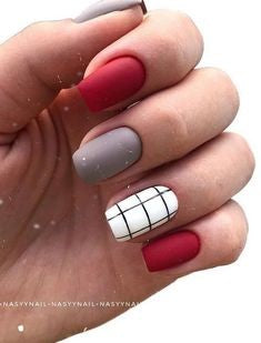 Easy Matte Acrylic Nail Design