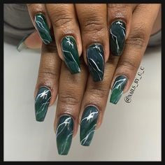 Turquoise nail design