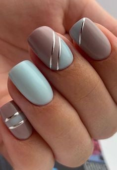 Short square nails-convenient nail art