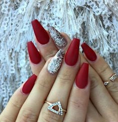  Red and Silver Nail Design 2020
