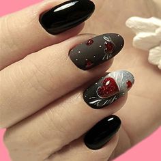 3D Stickers Valentine Nail Design