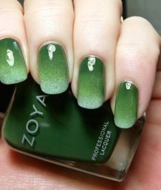 Ombre Green Nail Arts