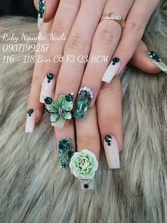 3D Butterfly decorations Nails