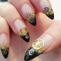 Steampunk gear Decoration Nails