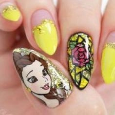 Beauty and the Beast Nail Design