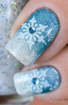 Snowflake Nail Design