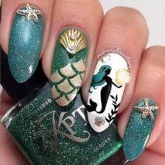 Mermaid Princess Nail Design
