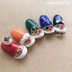 Seven Dwarfs Nail Design