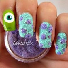 Monsters, inc Nail Design