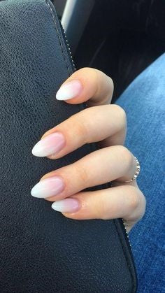 Nude Almond Nail Design