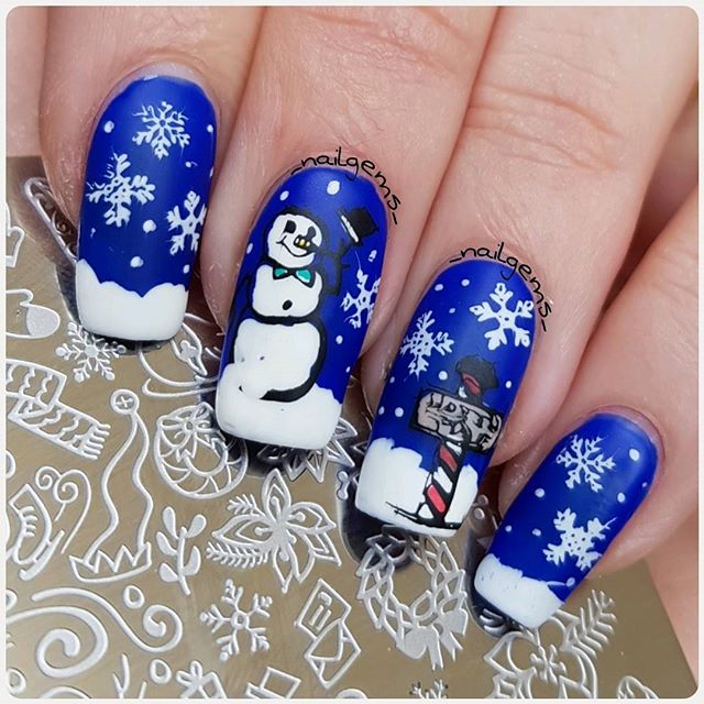 Hottest 50+ Christmas Nail Ideas for 2017-60