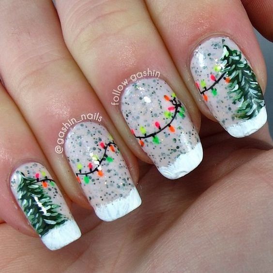 Hottest 50+ Christmas Nail Ideas for 2017-23