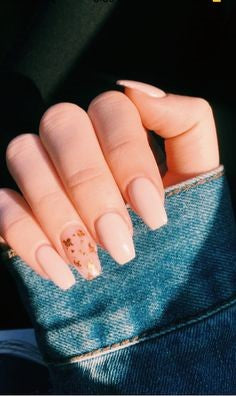  Gold Sequins pastel nail design