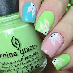 Bunny Easter Nail Design