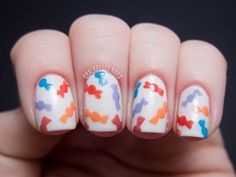 Colorful Candy Nail Idea