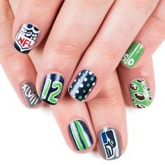 NFL Super Bowl Nail Design