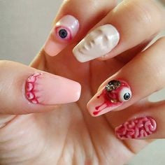 Horror offal Halloween Nail Design