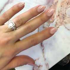 Nude Mountain Peak Nail Idea