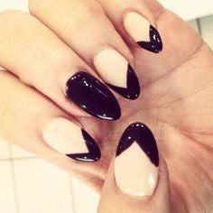 Gel Mountain Peak Nail Idea