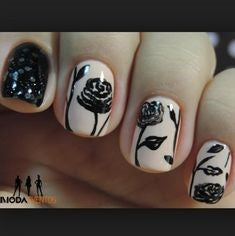 rose nail art design-2