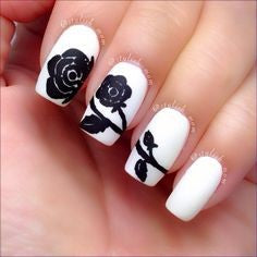 rose nail art design-3