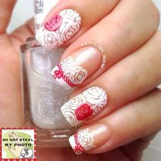 rose nail art design-4