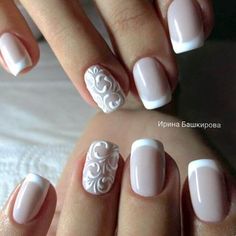  White French Tip Nail Design-8