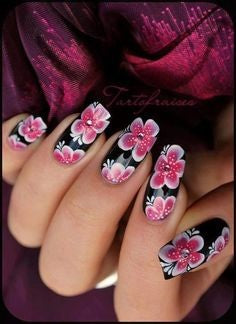 rose nail art design-8