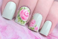 rose nail art design-9