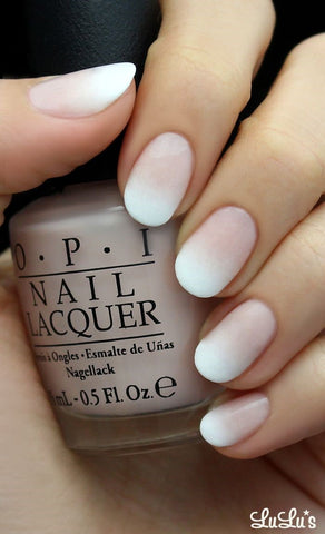 Cool ombre French manicure design