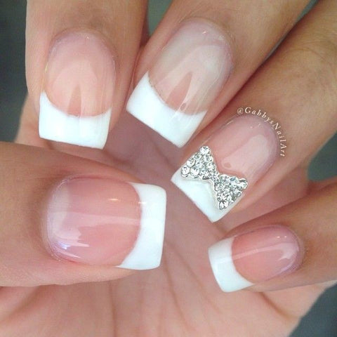 Classic French manicure design