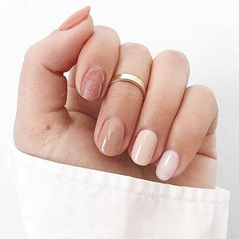 Simply Reserved Yet Stylishly Unique Nude Nails