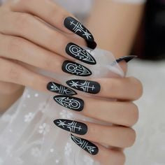 cute black nails